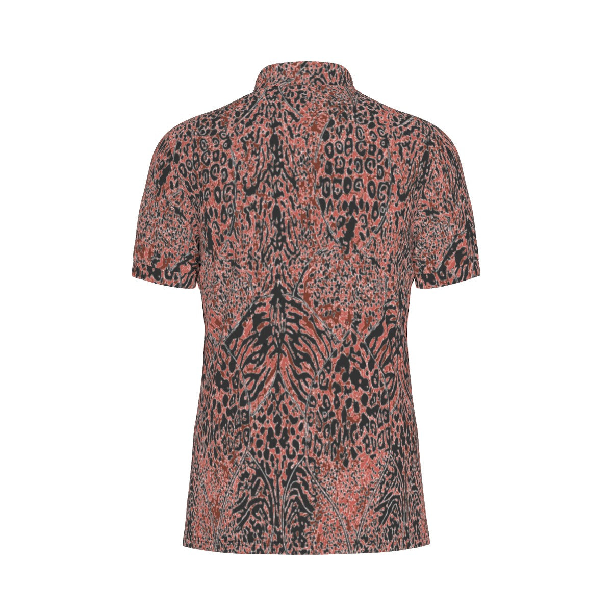 Exotic Fusion Leopard Stretch Polo Shirt