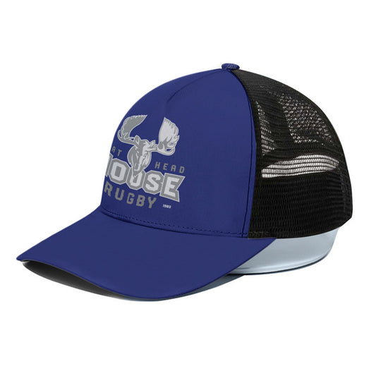 Flathead Moose Trucker Hat With Black Half-mesh