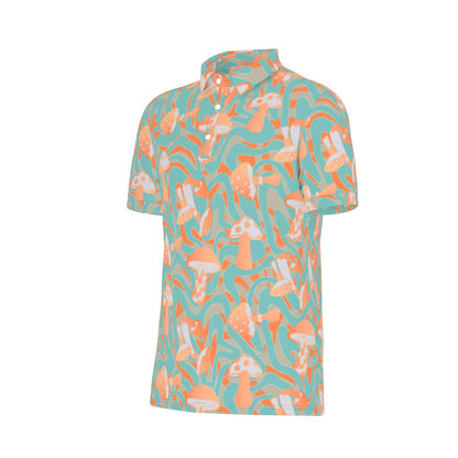 Teal Toadstool Touch Stretch Polo Shirt