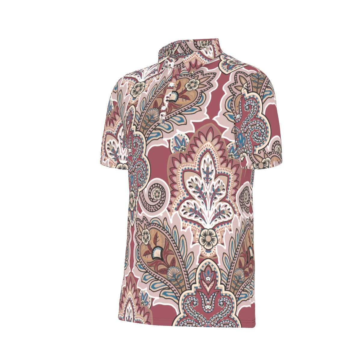 Paisley Power Stretch Polo Shirt