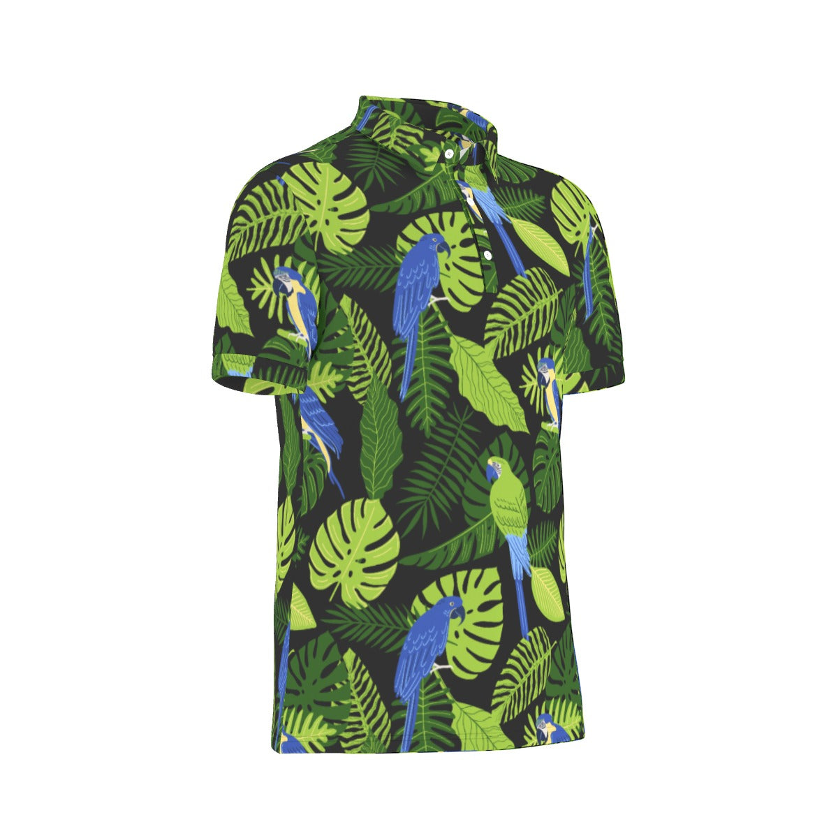 Parrots in Paradise Stretch Polo Shirt