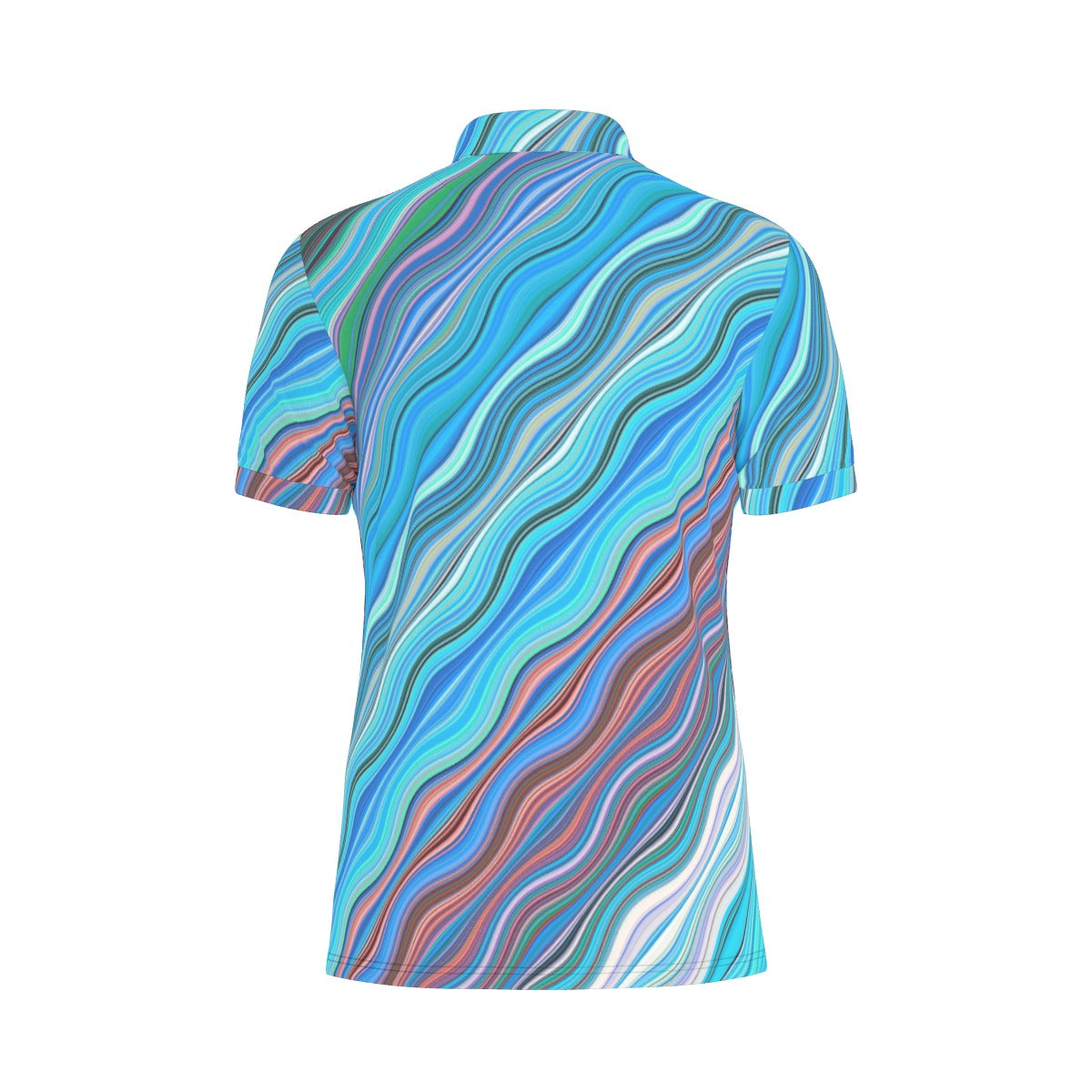 Swirling River Stretch Polo Shirt