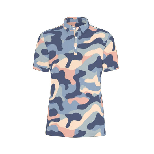 Seaside Camo Stretch Polo Shirt