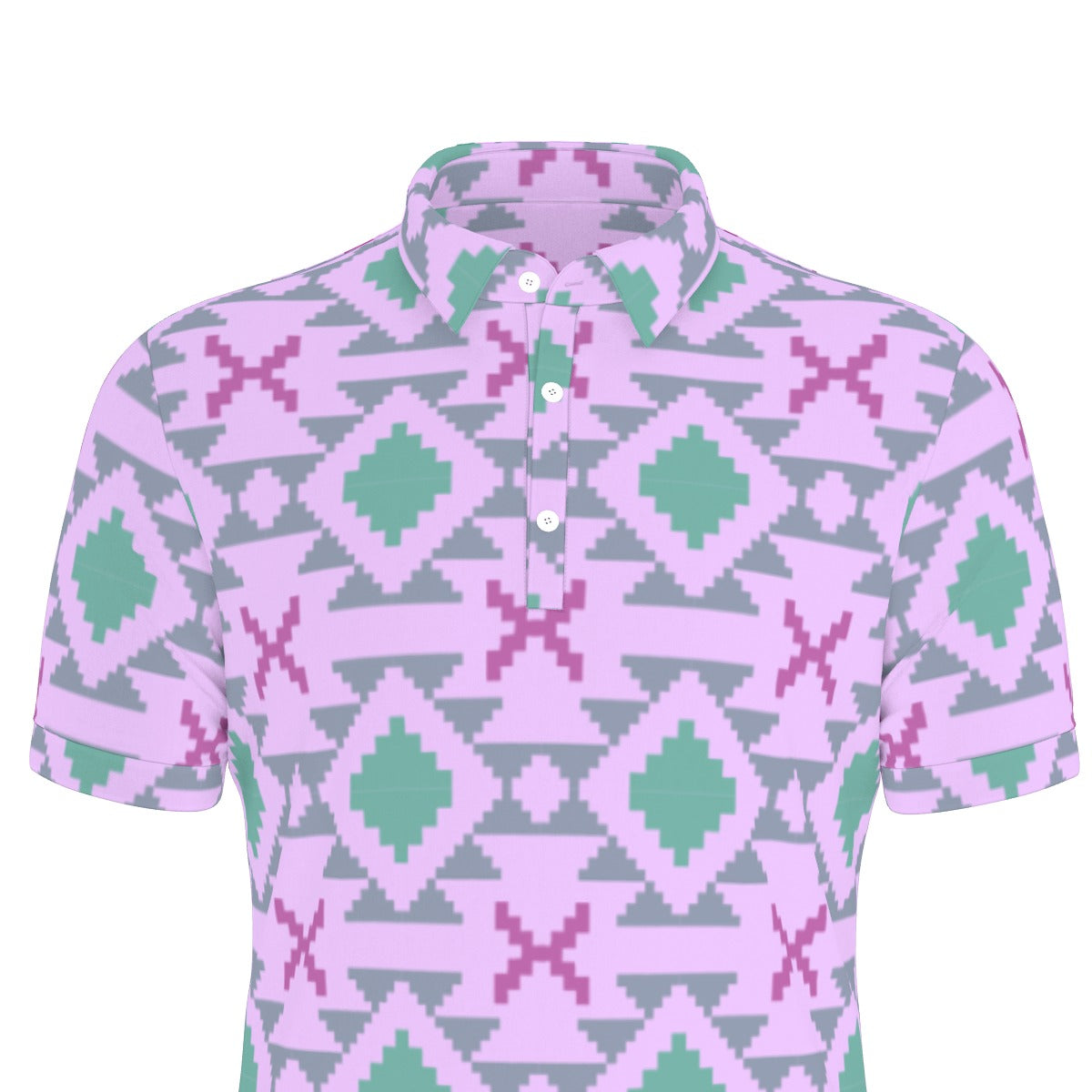 Kaleidoscope Crest Stretch Polo Shirt