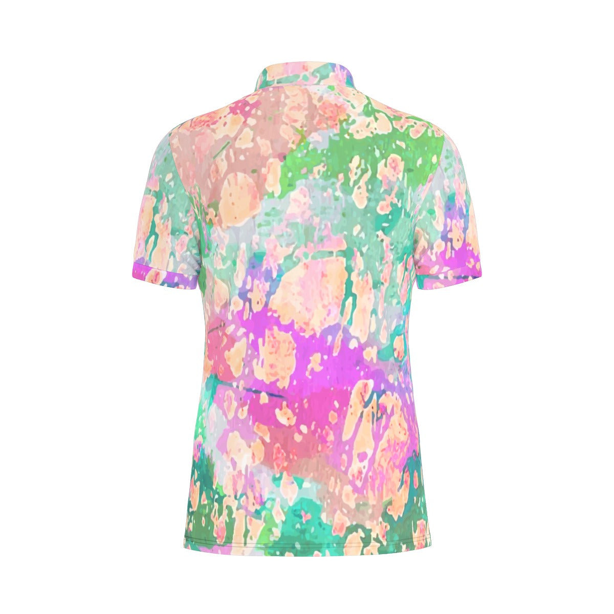 Vibrant Artist Palette Stretch Polo Shirt