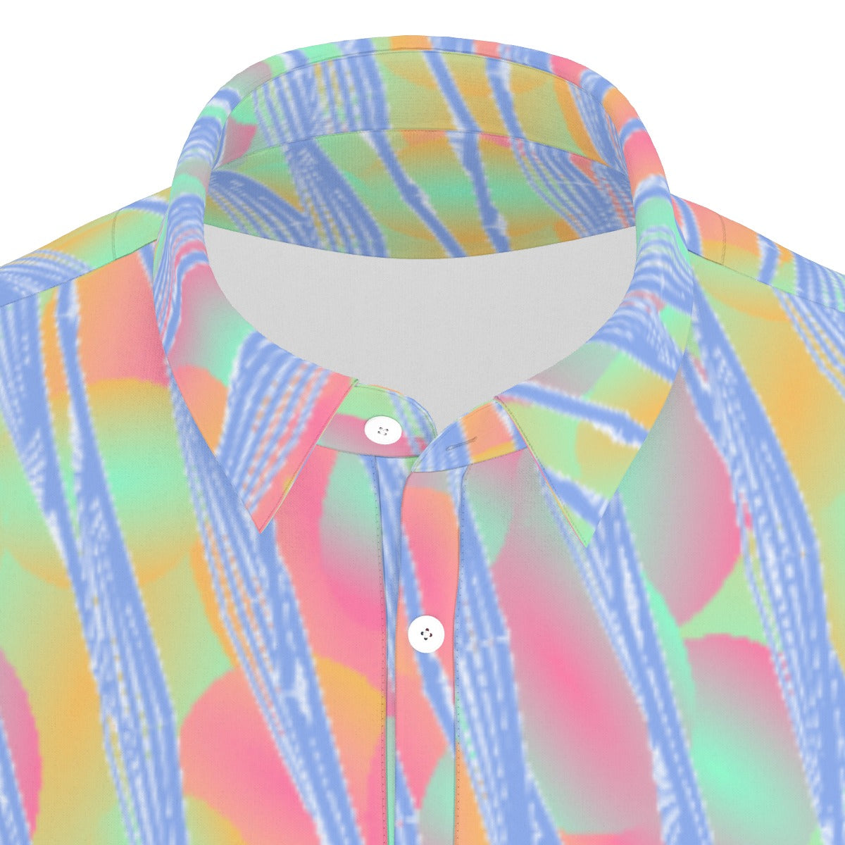 Neon Waves Stretch Polo Shirt