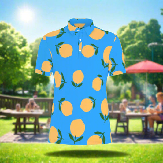 Lemon Sky Stretch Polo Shirt