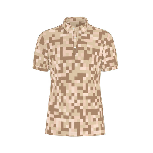 Desert Digital Camo Stretch Polo Shirt