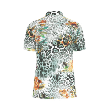 Jungle Flora Fusion Stretch Polo Shirt