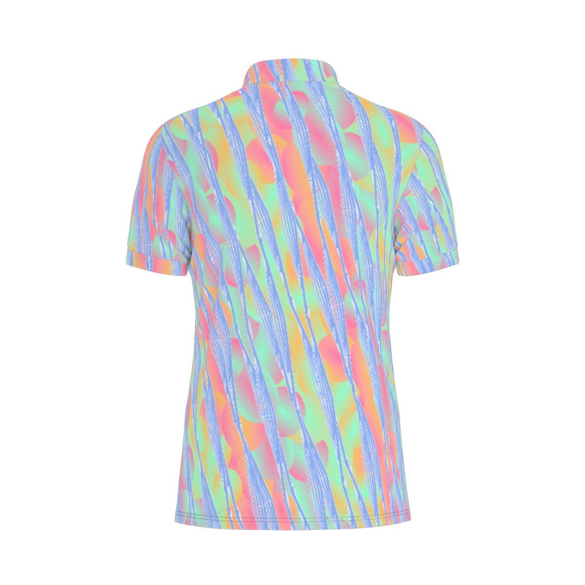 Neon Waves Stretch Polo Shirt