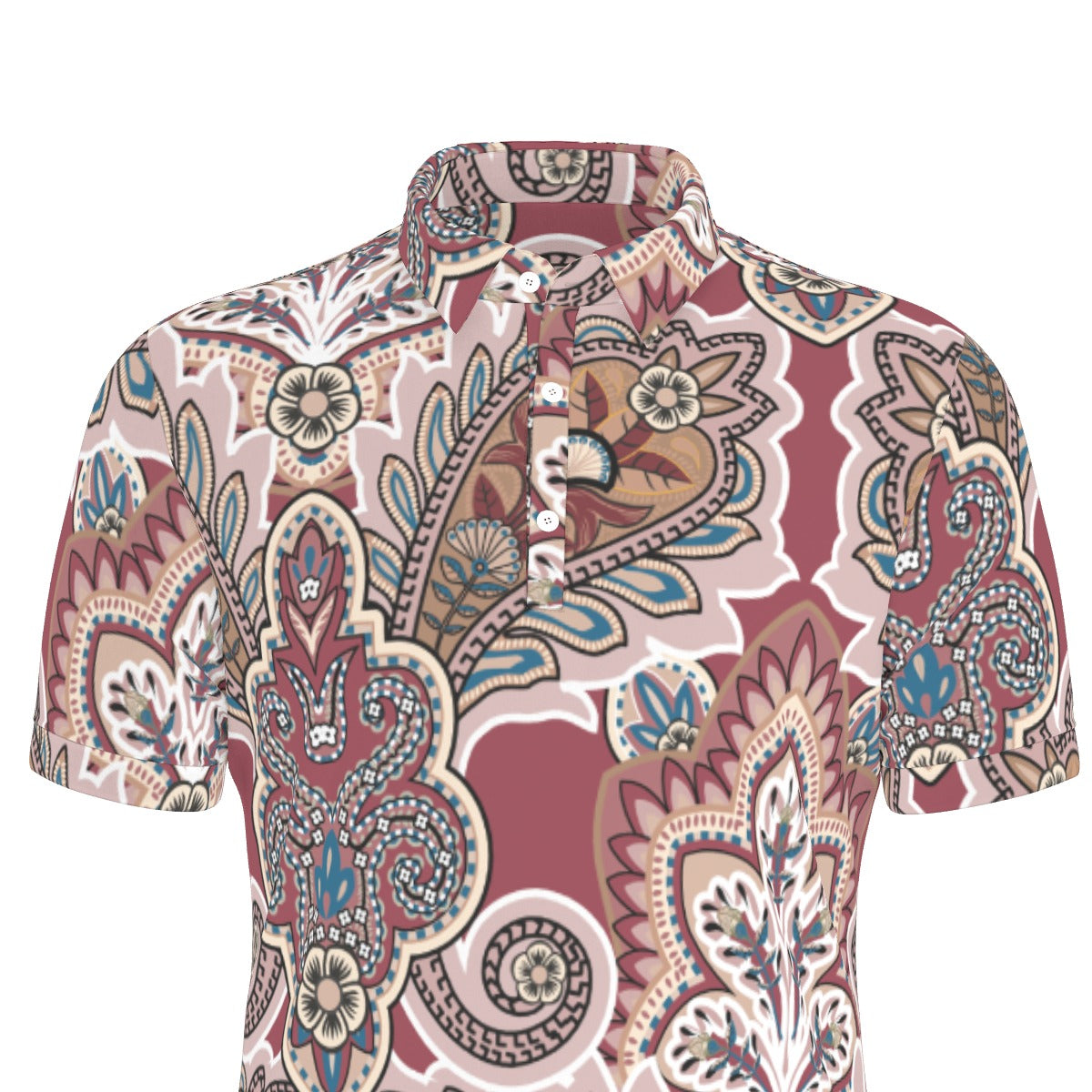 Paisley Power Stretch Polo Shirt