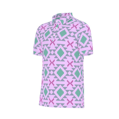 Kaleidoscope Crest Stretch Polo Shirt