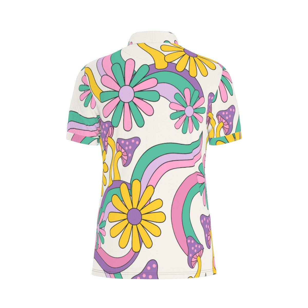 Daisy Trip Stretch Polo Shirt