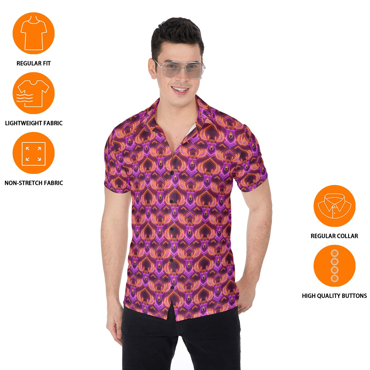 Short Sleeve Button up Shirt - Design Picker Tool