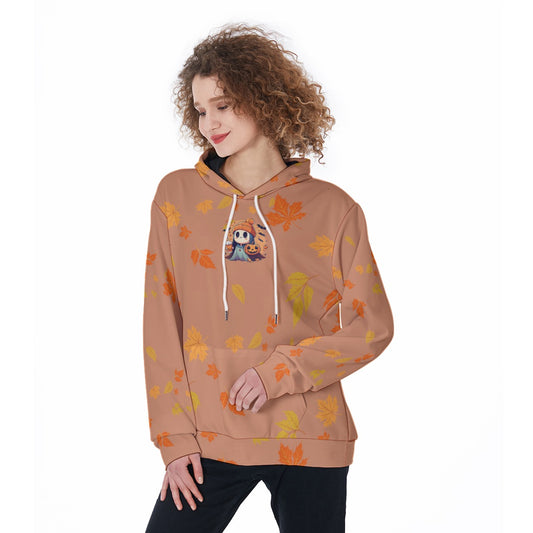 Custom Fall Color and Halloween Graphic Options -  Women's Pullover Hoodie