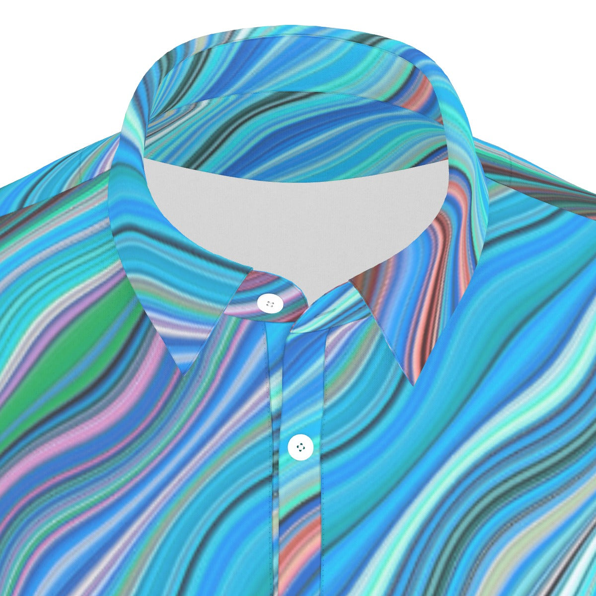 Swirling River Stretch Polo Shirt